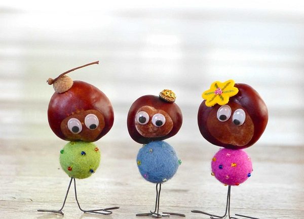 Яркие осенние поделки из каштанов Яркие осенние поделки из каштанов детские поделки,из каштанов,поделки с детьми,своими руками