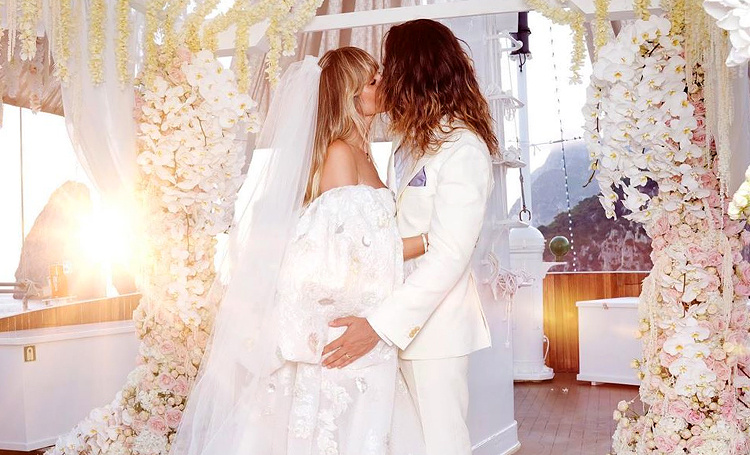 "Мистер и миссис Каулитц": первое официальное фото со свадьбы Хайди Клум и Тома Каулитца