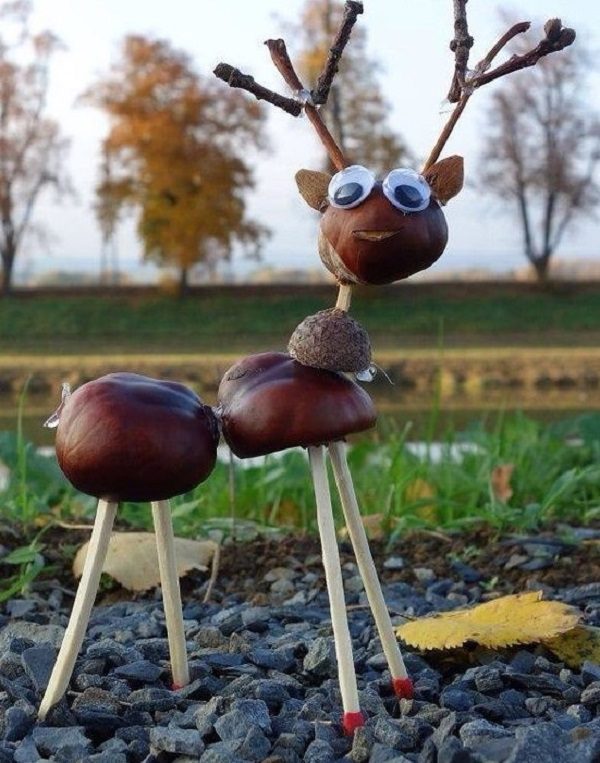 Яркие осенние поделки из каштанов Яркие осенние поделки из каштанов детские поделки,из каштанов,поделки с детьми,своими руками