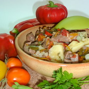 Нарханги или баранина с овощами