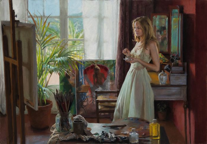 Красота и сила женщин в картинах Vicente Romero Redondo Красота и сила женщин