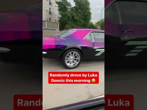 Болельщик снял на видео Луку Дончича на Chevrolet Camaro, созданной совместно с Jordan Brand