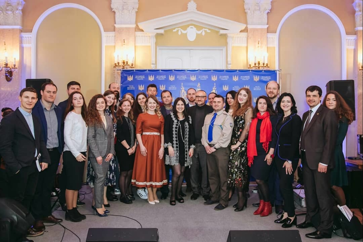 Представители «Союза украинской молодежи» на «Молодежном молитвенном завтраке»