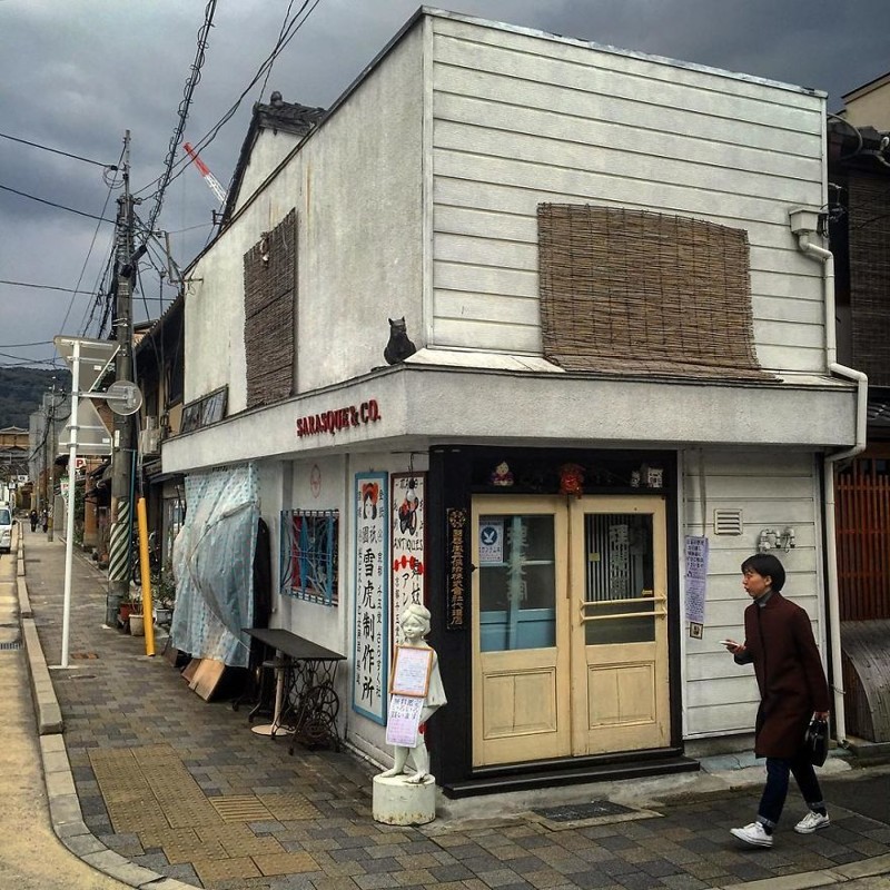 Антикварный магазин "Маико" архитектура, дома, здания, киото, маленькие здания, местный колорит, фото, япония
