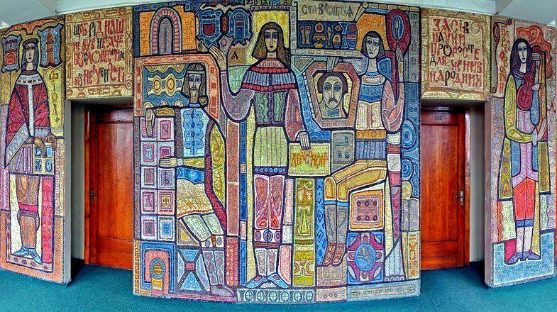 Мозаика советского периода Мозаика советского периода