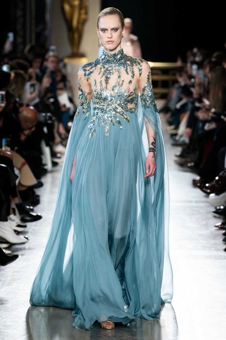 Elie Saab Haute Couture весна-лето 2019 - гламур и паетки торжествуют