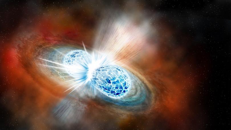 Ученые впервые наблюдали слияние двух нейтронных звёзд