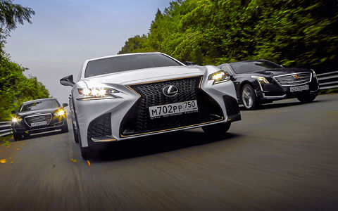 Большой тест престижных седанов: новый Lexus LS 500 и конкуренты