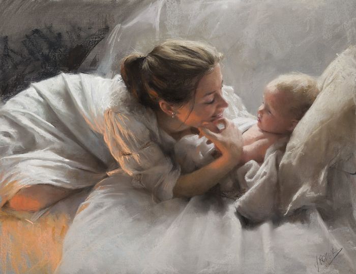 Красота и сила женщин в картинах Vicente Romero Redondo Красота и сила женщин