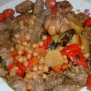 Кифта димлама с нутом ( продолжаю знакомиться с кухней солнечного Узбекистана)