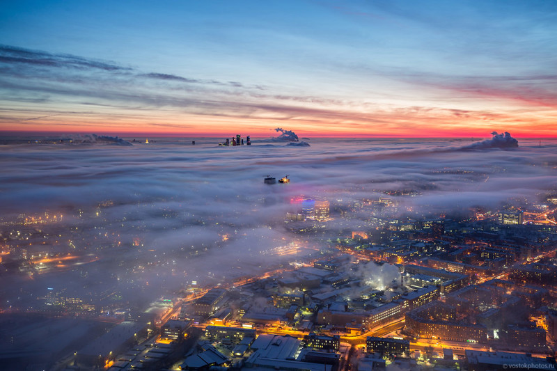 Москва под облаками Чистопрудов Дмитрий, город, зима, москва, фотография