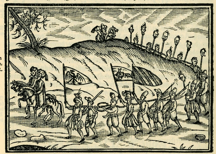 Христианские пленники направляются в Стамбул. Иллюстрация в книге немецкого священника Соломона Швайгера, 1608 год. / Фото: wikipedia.org