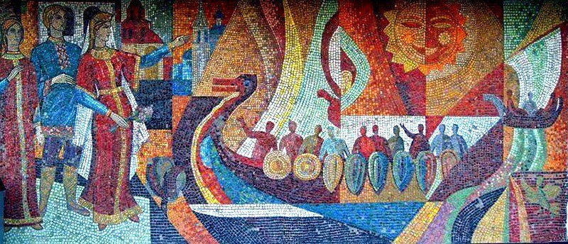 Мозаика советского периода Мозаика советского периода