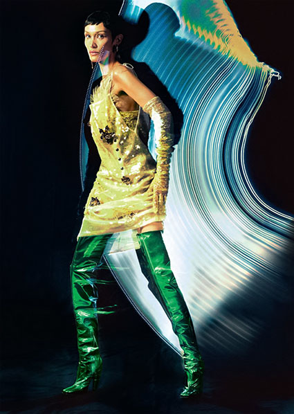 Белла Хадид снялась в футуристичной фотосессии для Vogue. Автором съемки стала Елизавета Породина Фотосессии