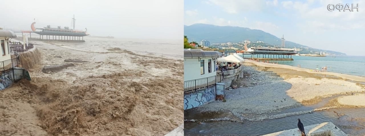 Фоторепортаж ФАН: как Ялта пережила один из мощнейших потопов в своей истории