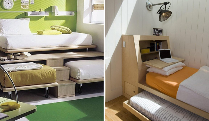 20 идей для обладателей маленьких квартир, которые помогут расширить возможности нескольких «квадратов» идеи для дома,интерьер и дизайн,организация пространства