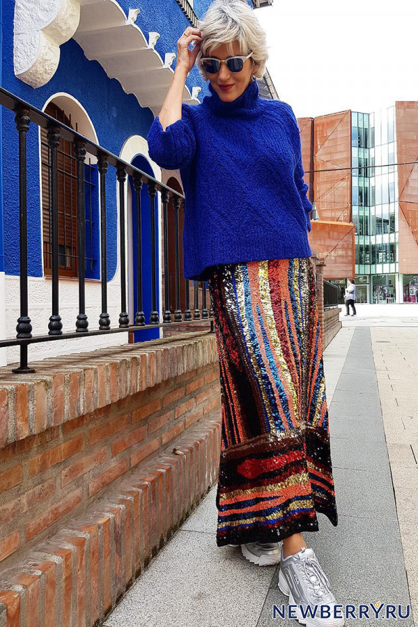 Мода для женщин за 50 от яркой и эффектной испанки Кармен Гимено  жизнь,интересное,красота,мода и красота