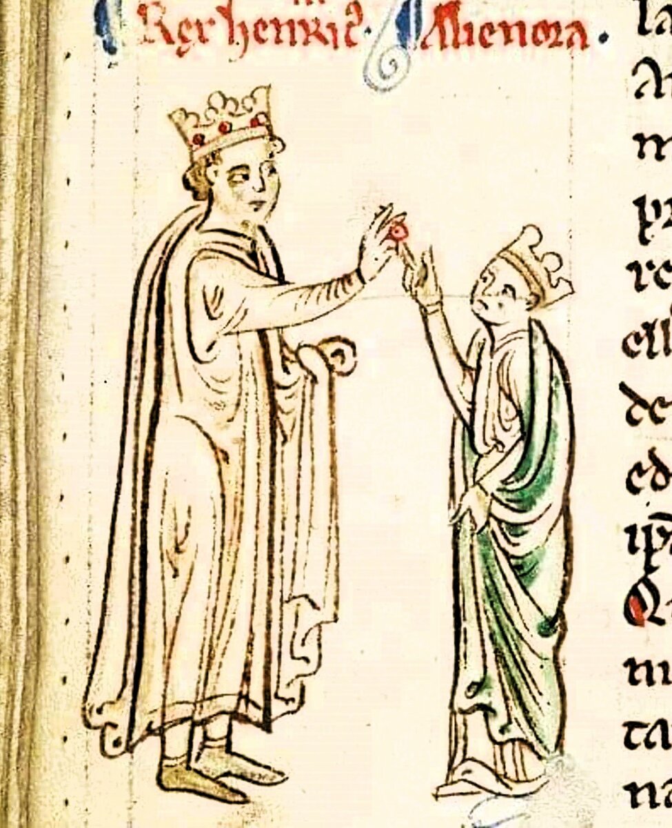 «Свадьба короля Генриха III и Элеоноры Прованской», хронист Мэтью Пэрис, 1255 год