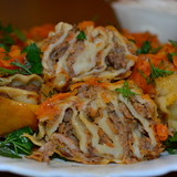  Розочки с мясом  