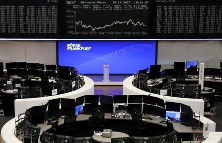 The German share price index DAX graph is pictured at the stock exchange in Frankfurt, Germany, November 19, 2020. REUTERS/Staff