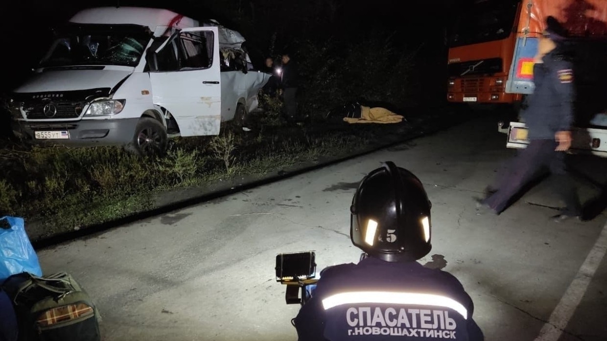 ФАН публикует фото с места смертельного ДТП с автобусом в Новошахтинске Происшествия