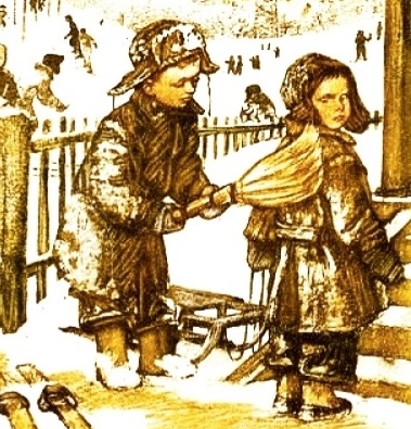 Время варежек на резинке...