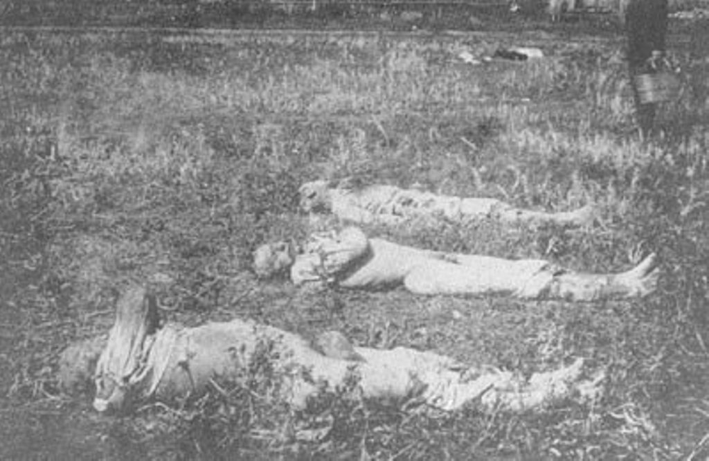 Харьков. Трупы замученных в ЧК. 