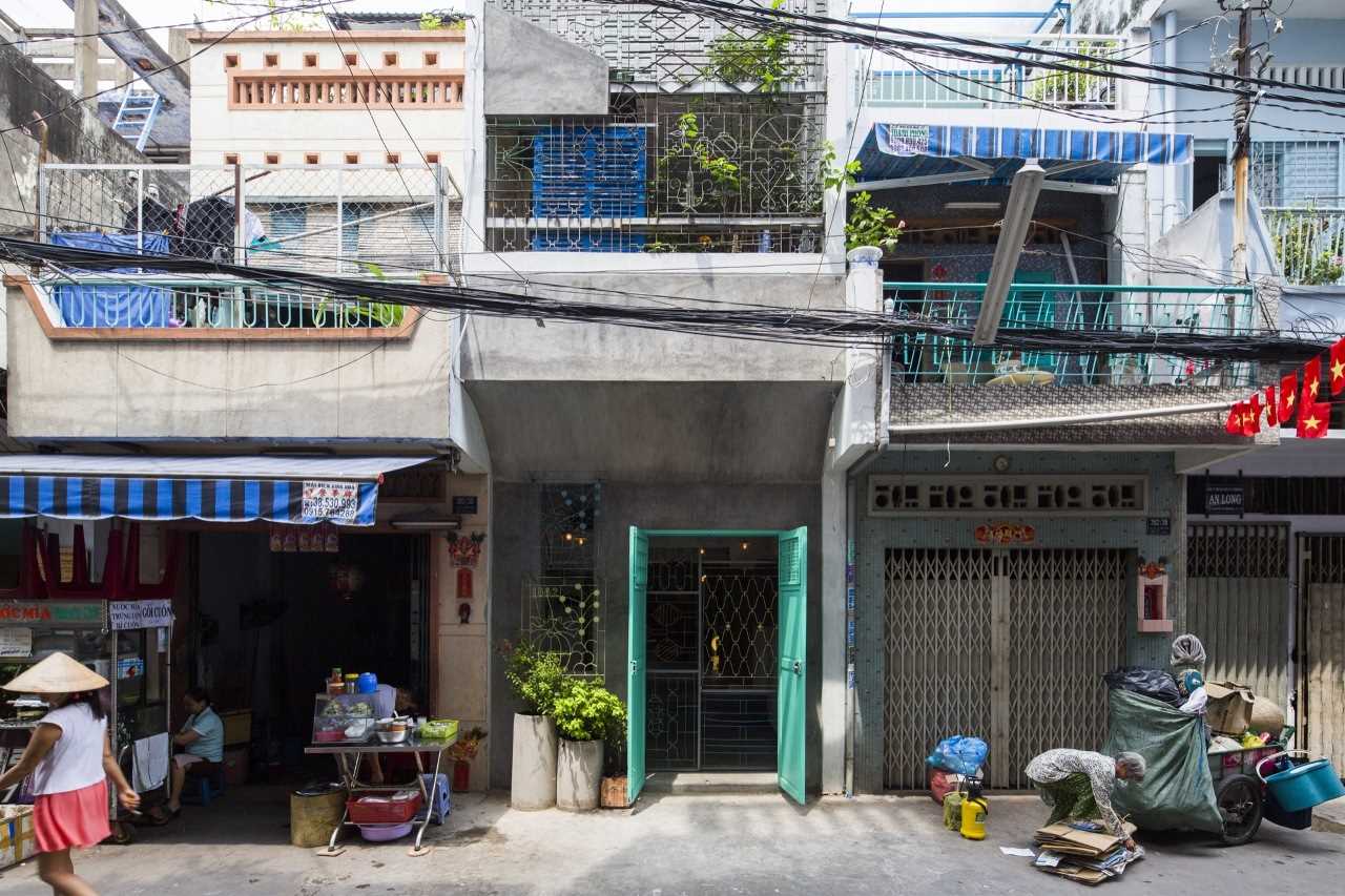 Сайгон-хаус или сотовый дом во Вьетнаме необычный, студия a21studioСвоей, носил, название, такое, именно, Сайгона, древнего, атмосферу, передать, попытались, архитекторы, работой, разработала, расположенный, House, Saigon, названием, Проект, Хошимине