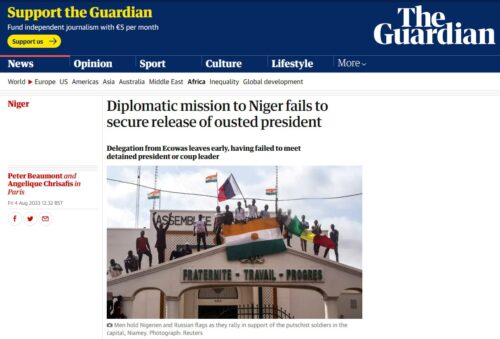 Нигер: Новая африканская война или всеобщее восстание против Запада геополитика