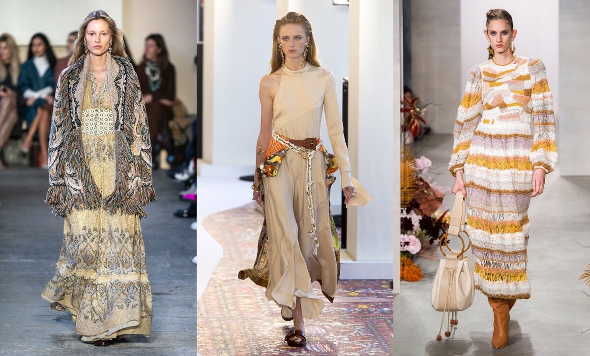 Современный Бохо стиль: Etro, Chloe, Ulla Johnson - 2019