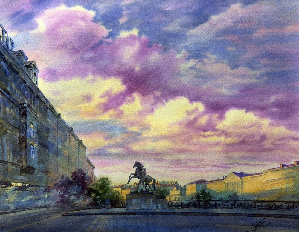 Художница Ольга Ивлева. По городам и странам Художница Ольга Ивлева. По городам и странам город