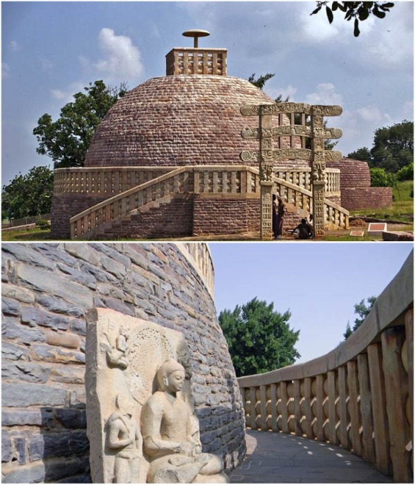 Великая Sanchi Stupa – памятник раннебуддийской архитектуры. | Фото: mysterylife.ru.