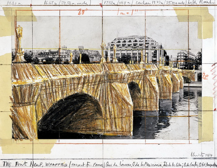 Эскиз Нового моста в Париже (Понт-Неф)