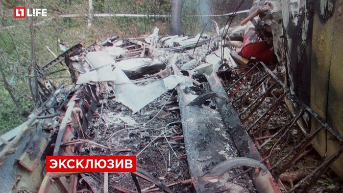 В Сети появились первые фото с места крушения Ан-2 в Кемеровской области