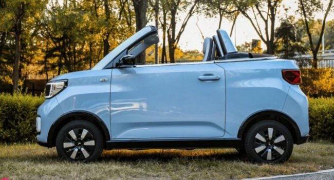 Трёхметровый электро кабриолет Wuling Mini EV оценили в Китае как Lada Granta в России Автомобили