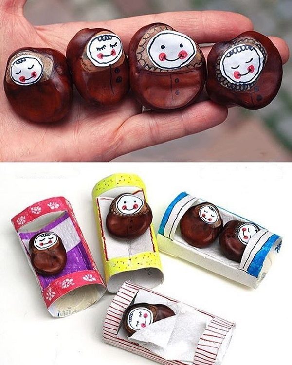 Яркие осенние поделки из каштанов Яркие осенние поделки из каштанов детские поделки,из каштанов,поделки с детьми,своими руками