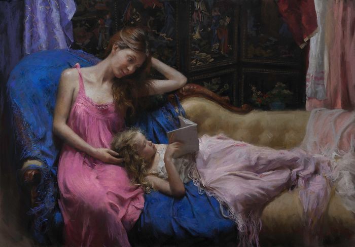Красота и сила женщин в картинах Vicente Romero Redondo Красота и сила женщин