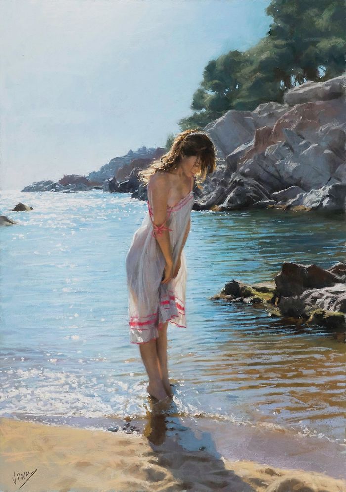 Красота и сила женщин в картинах Vicente Romero Redondo Красота и сила женщин