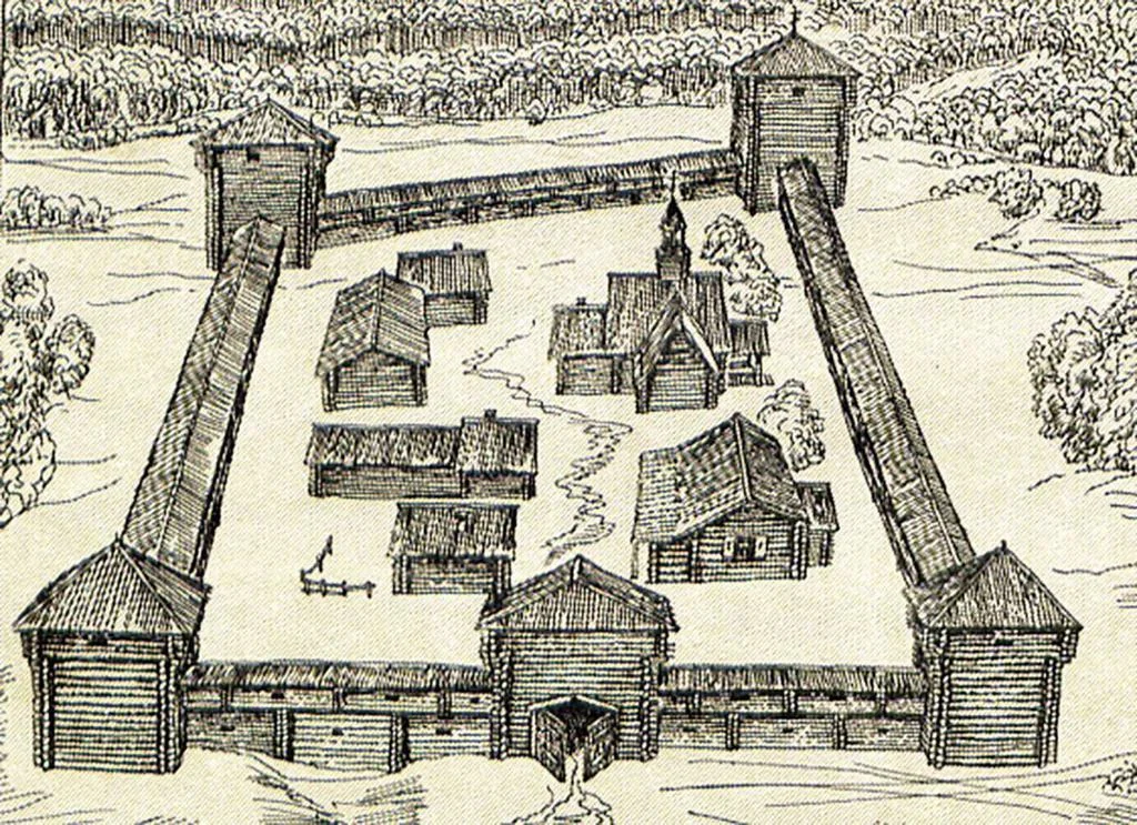 Изображенная на картине крепость была выстроена