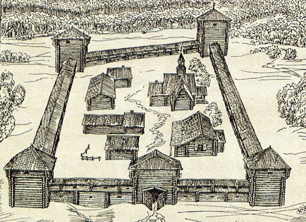 Город построен крепость. Острог 17 век. Сибирский Острог 17 века. Острог в Сибири. Острог 17 век Сибирь.