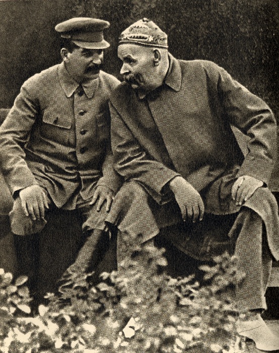 Сталин с Горьким.