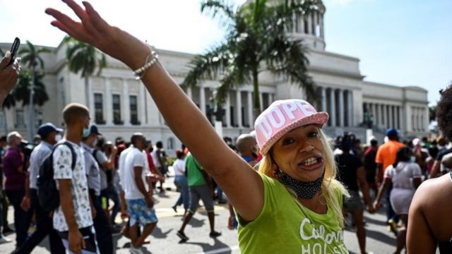 Протесты прошли по всей Кубе