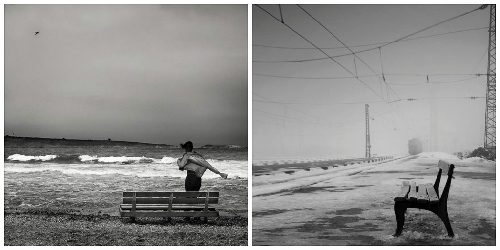Чёрно-белые снимки с элегичными мотивами 