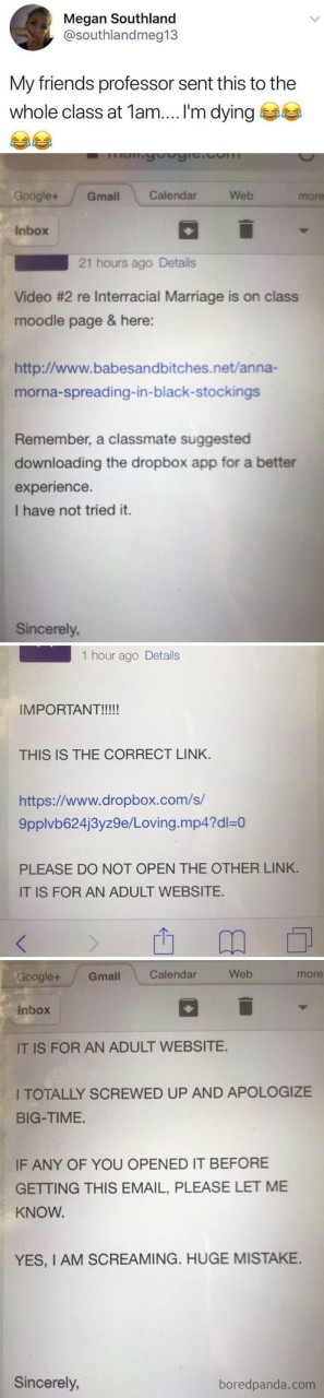 Professor Has Regrets
