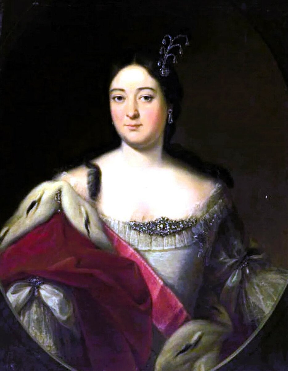 Екатерина Ивановна, герцогиня Мекленбург-Шверинская, неизвестный художник, 1720-е гг.