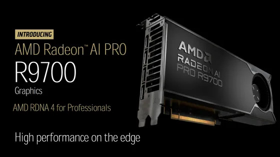 AMD представила Radeon AI PRO R9700 — 32 ГБ и 1531 TOPS для ИИ-задач