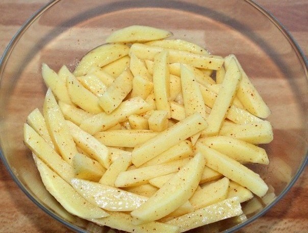 Обалденно вкусная картошка-фри без масла! гарниры,закуски