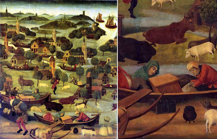 Правда и вымысел на картине Альма-Тадемы «Наводнение в Бисбосе в 1421 году»