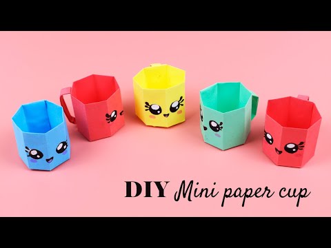 Простые поделки из бумаги своими руками / Как сделать стаканчик из бумаги / Оригами для начинающих