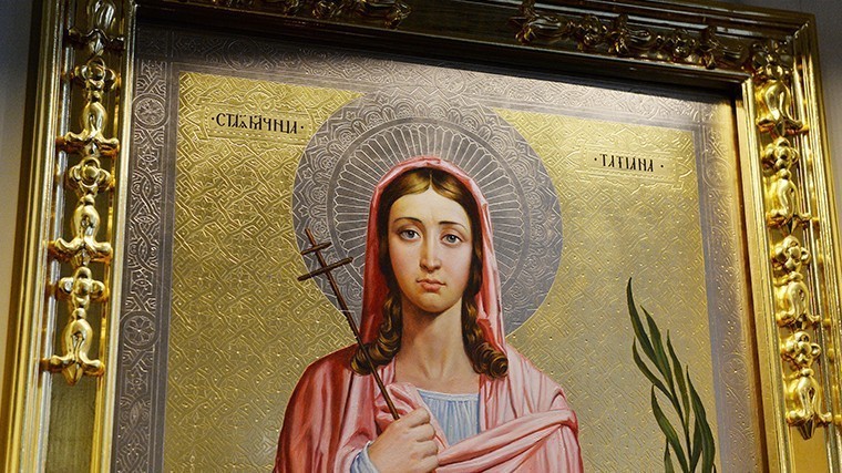 Икона святой мученицы Татианы в домовом храме МГУ